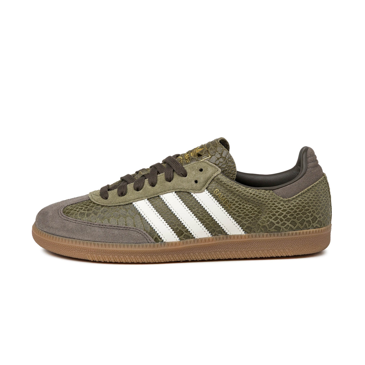 adidas Samba OG Snake Focus Olive/Off White/Gum 4
