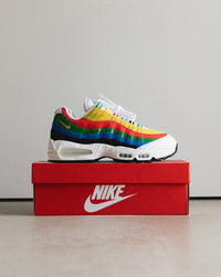 Nike Air Max 95 Big Bubble Premium Olympic White/Metallic Gold/Chile Red/Photo Blue