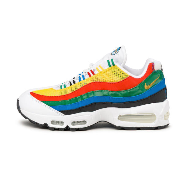 Nike Air Max 95 *Big Bubble* *Premium* *Olympic* White/Metallic Gold/Chile Red/Photo Blue