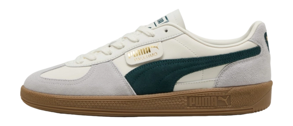 Puma Palermo Lth Warm White/Green Terrain